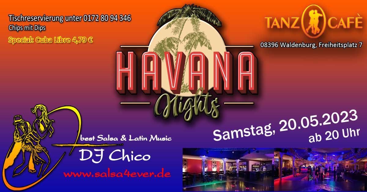 Havanna Night - Cuba Fever im Tanzcafe Waldenburg
